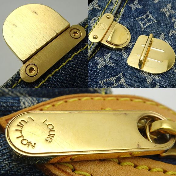 Louis Vuitton Monogram Denim Bum Bag Body Bag Blue - Picture 4 of 8